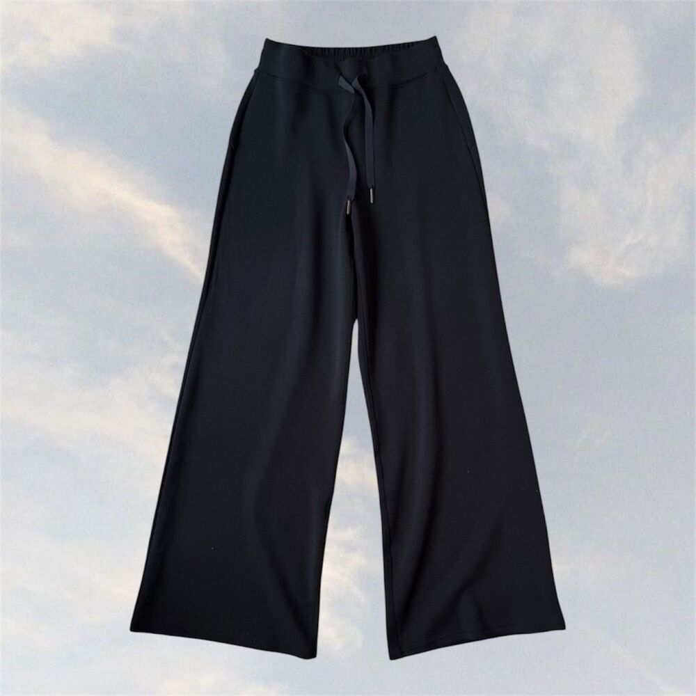 Spanx NWOT AirEssentials Wide Leg Drawstring Pants Black Size S